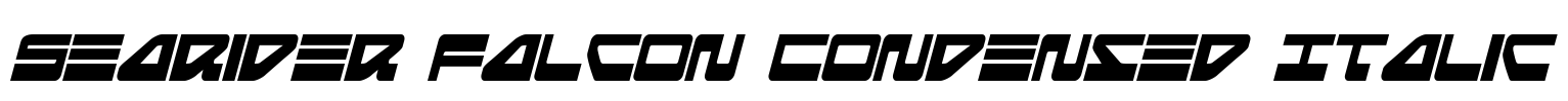 Searider Falcon Condensed Italic