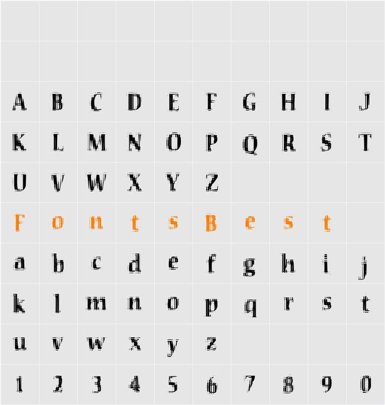 VTC Seeindubbledointriple Character Map