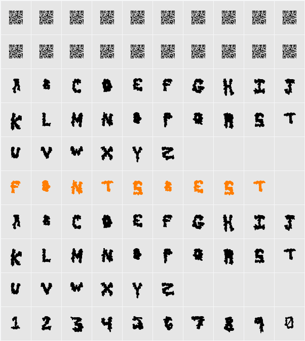 EarlyScare Character Map