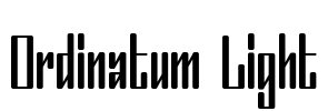 Ordinatum Light Font Image