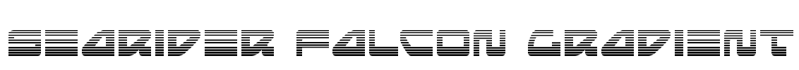 Searider Falcon Gradient Font Image