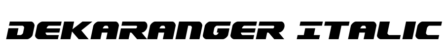 Dekaranger Italic