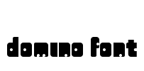 domino font Font Image