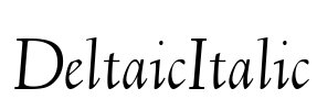 DeltaicItalic Font Image