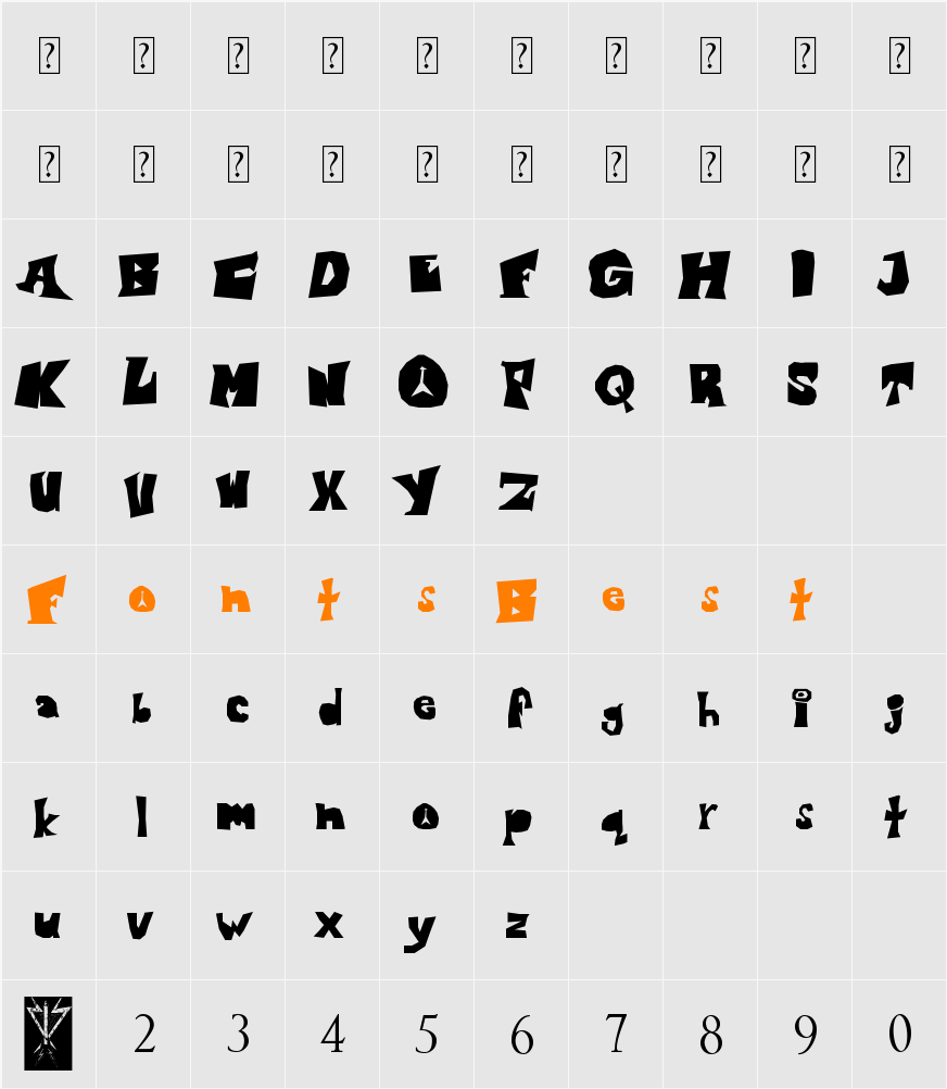 Blondie Character Map