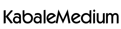 KabaleMedium Font Image