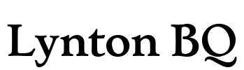 Lynton BQ Font Image