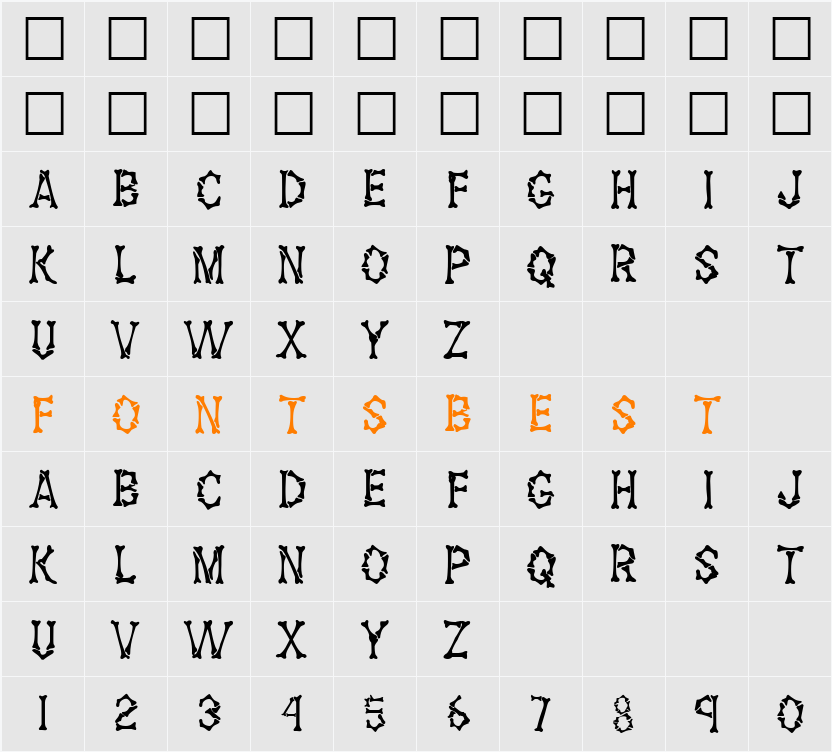 Fossil Character Map