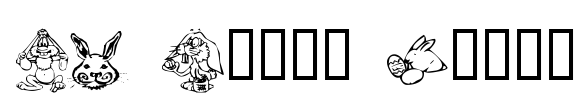 KR Bunny Dings Font Image