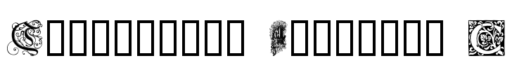 Ornamental Initials C Font Image