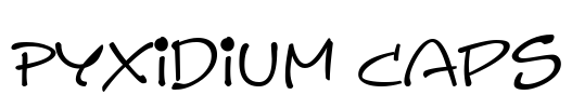 Pyxidium Caps Font Image