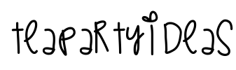 TeaPartyIdeas Font Image