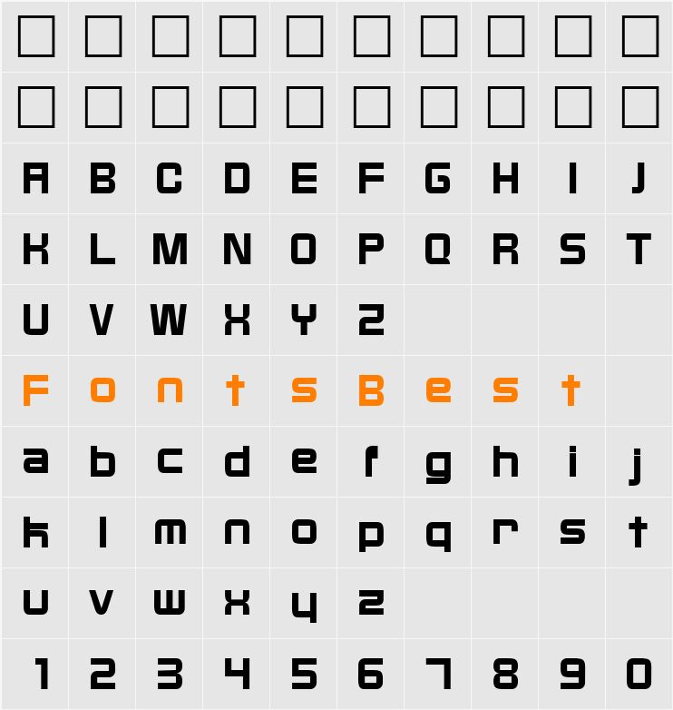 Bixby DB Character Map