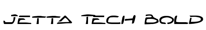 Jetta Tech Bold Font Image
