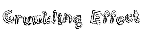 Grumbling Effect Font Image