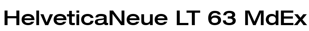 HelveticaNeue LT 63 MdEx