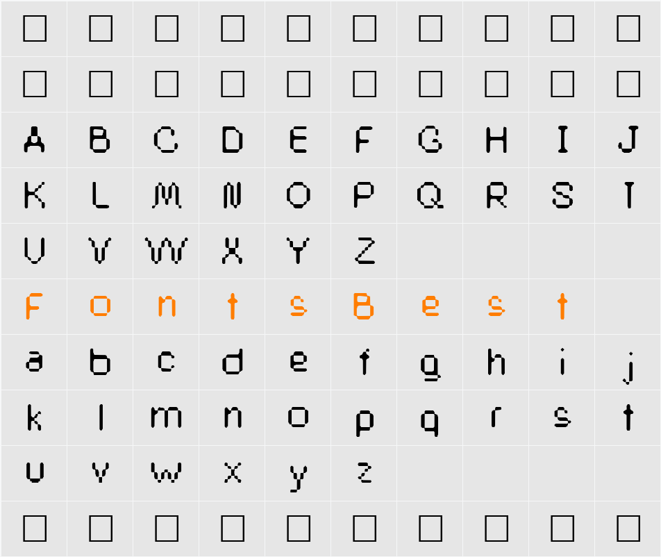 BuddySystem Character Map