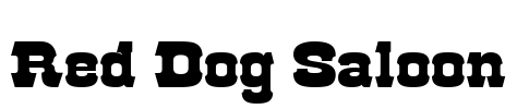 Red Dog Saloon Font Image