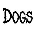 Dogs Font Image