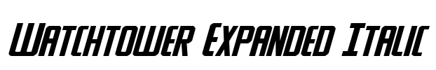 Watchtower Expanded Italic