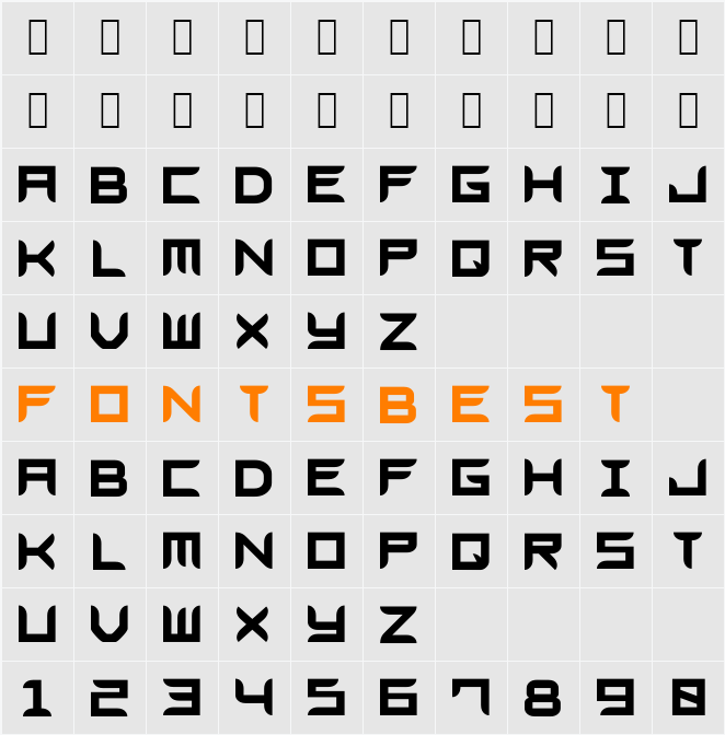 Blades GF Free Character Map