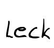 Leck Font Image
