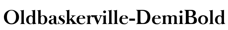 Oldbaskerville-DemiBold Font Image