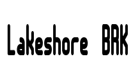 Lakeshore BRK Font Image