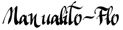 Manualito-Flo Font Image