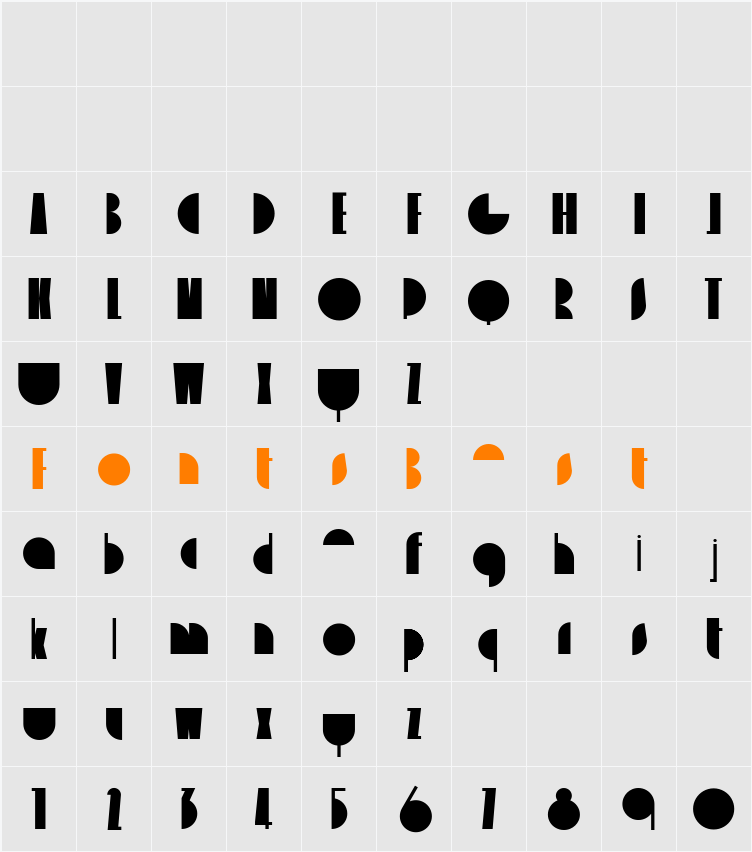 delizioso Character Map
