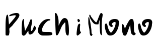 PuchiMono Font Image