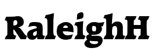 RaleighH Font Image