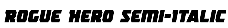 Rogue Hero Semi-Italic