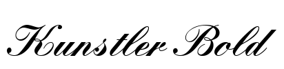 Kunstler Bold Font Image
