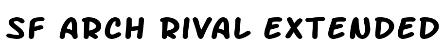 SF Arch Rival Extended Font Image