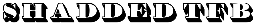 Shadded tfb Font Image