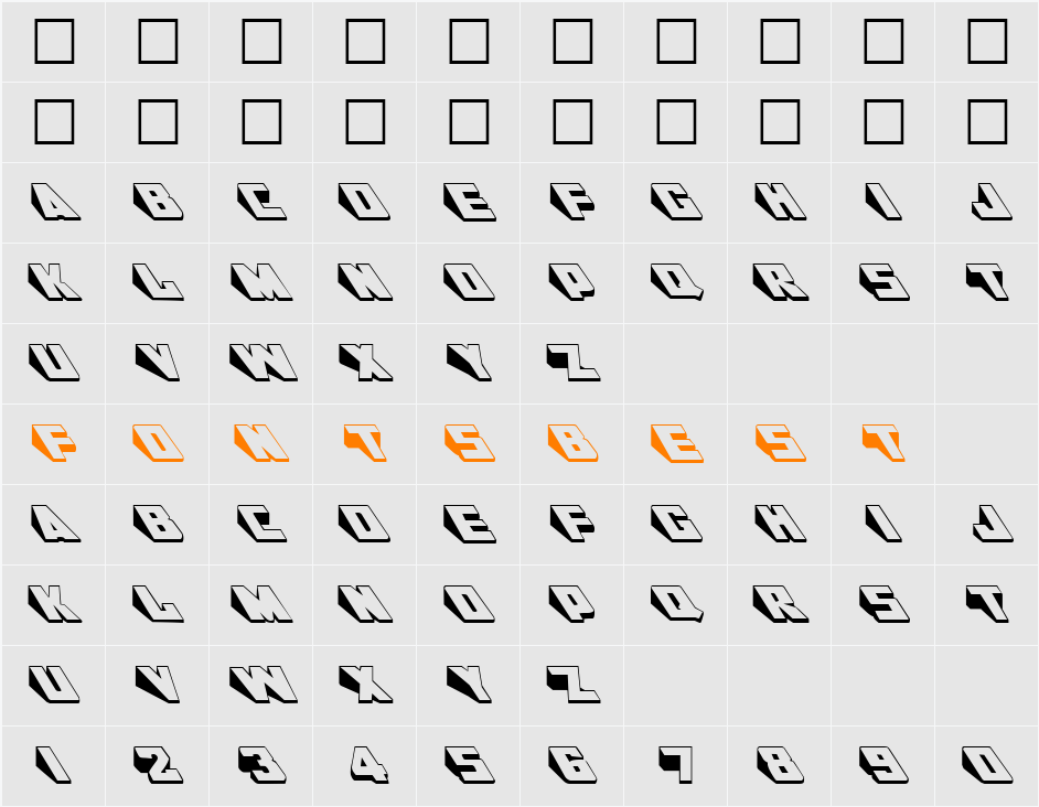 DoorJamb Character Map
