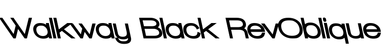 Walkway Black RevOblique Font Image