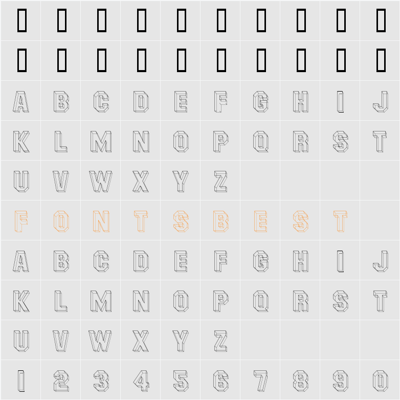 MasheenIIID Character Map