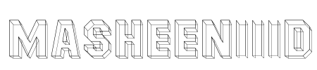 MasheenIIID Font Image