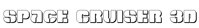 Space Cruiser 3D Font Image
