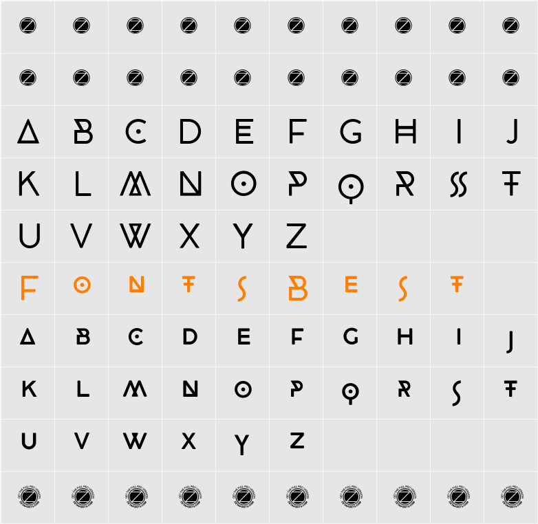 CocoBikeR Character Map