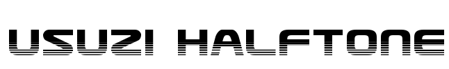 Usuzi Halftone Font Image