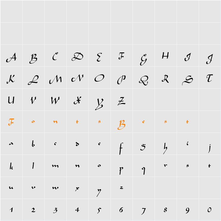 Sahara-Normal Character Map