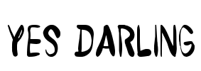 Yes Darling Font Image