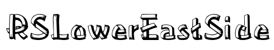 RSLowerEastSide Font Image
