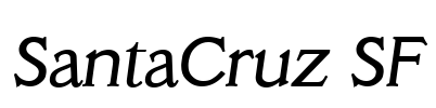SantaCruz SF Font Image