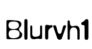Blurvh1 Font Image
