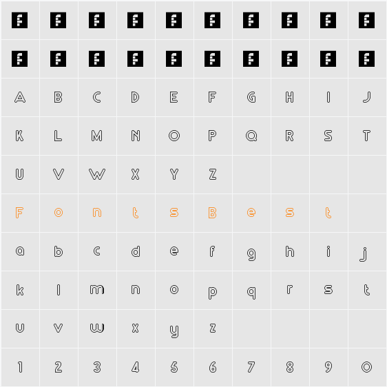RM Playtime medium Character Map