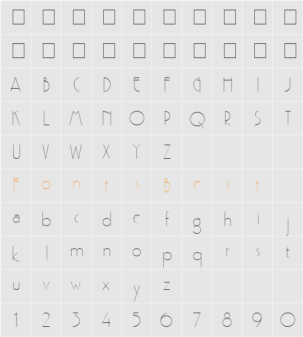 Gaston Wide Character Map